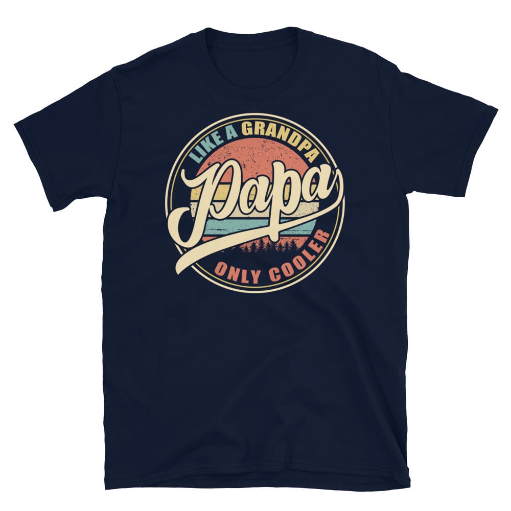 Papa like a Grandpa Unisex T-Shirt - Image 2