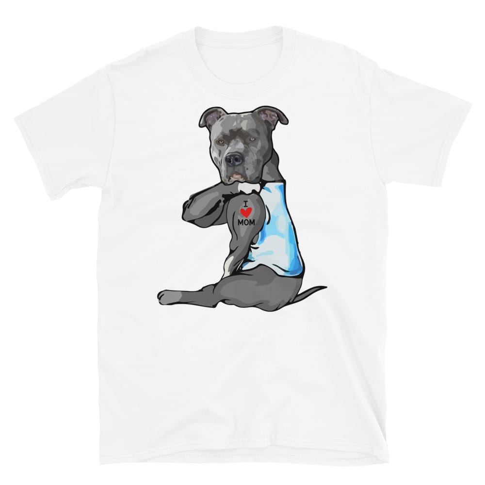 Pit bull Dog Tattoo | Pitbull Lover T-Shirt Short-Sleeve Unisex T-Shirt